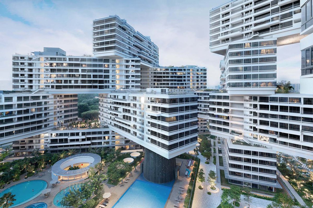 illustrarch's tweet image. The Interlace by OMA &amp;amp; Ole Scheeren

#apartments #architects #design #architecture #illustrarch