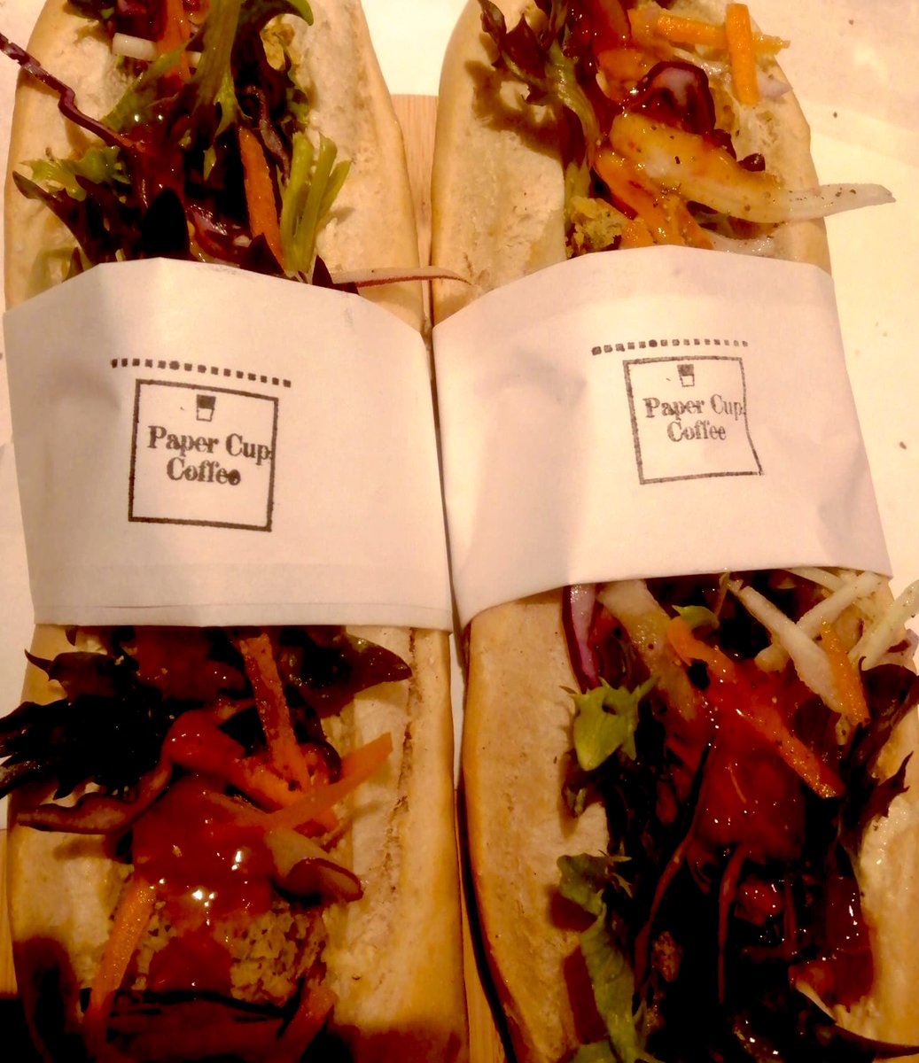 Good morning! 
Did you know we can make our food to take away? So if you are taking the train, you can grab and go.