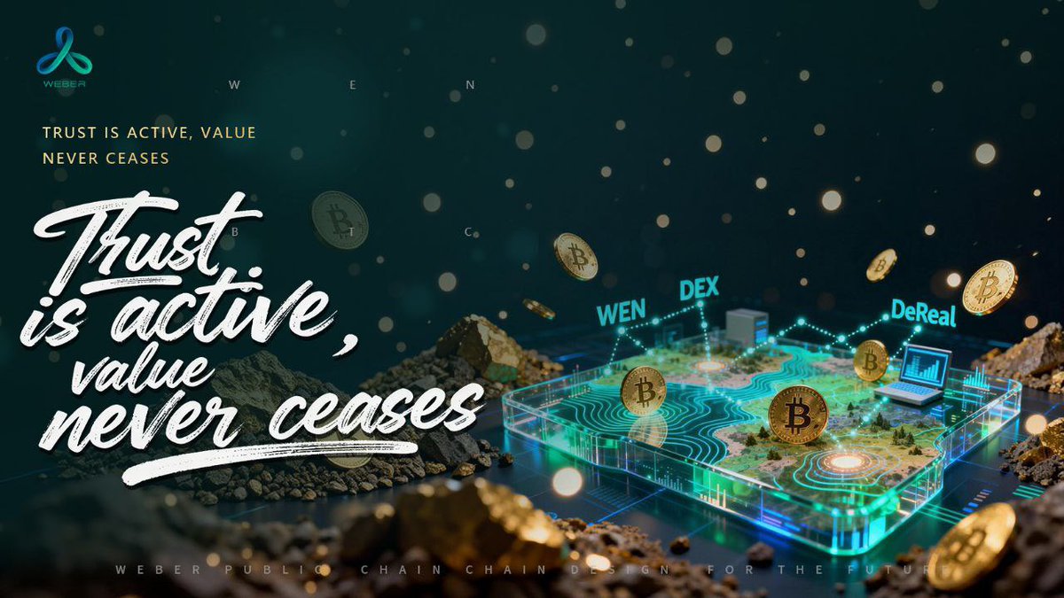 WeberChain's tweet photo. Trust is not a passive promise,
it is an active system.

When trust is verified, used, and circulated on-chain,
value never ceases.

WEN is not creating narratives,
it is making trust participate
in real value production.

Trust is active.
Value never ceases.

#WEN
#WEBER
#TrustLayer
#LongTermism
#ConsensusNetwork
#Web3