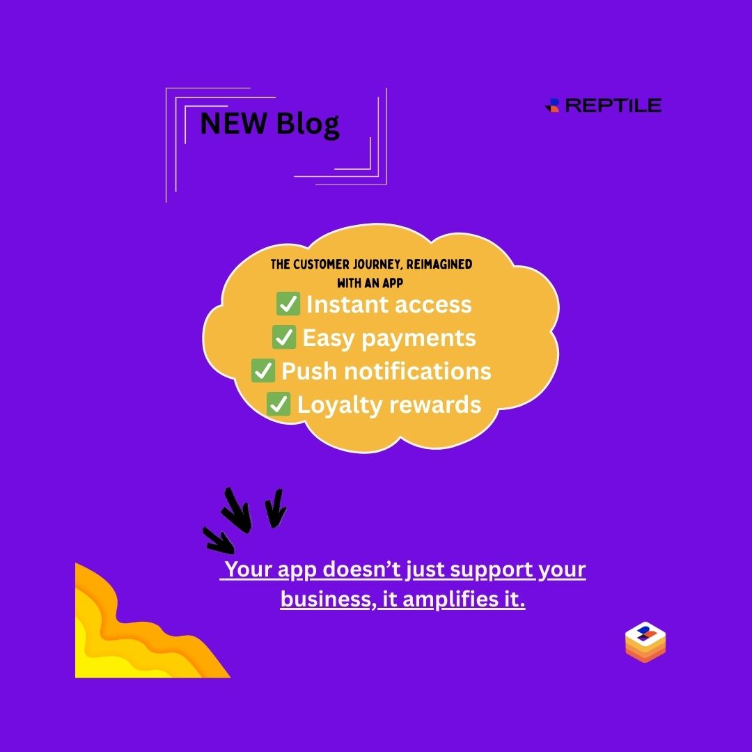 📖 Blog Alert: The Customer Journey, Reimagined with an App
💡 Your app doesn’t just support your business, it amplifies it.
👉 Read the full blog reptile.app/blogs/the-cust…
#ReptileApp #NoCodeApps #CustomerExperience #ClientEngagement #SmartGrowth #BuildSmart