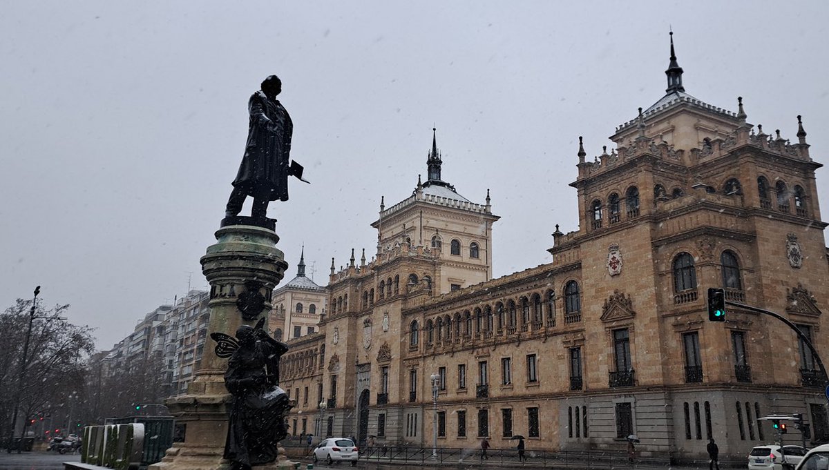 Nieva en Valladolid ⛄️❄️🌨️🤍