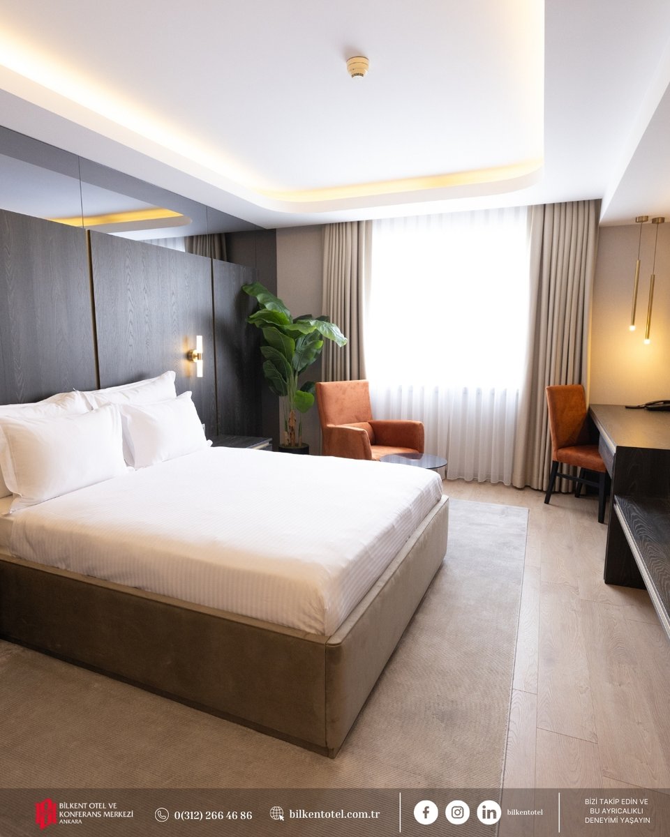 Bilkent Otel ve Konferans Merkezi’nde her an, size özel bir ayrıcalık.
#bilkentotel #konforluyasam #ankarakonaklama #premiumdeneyim