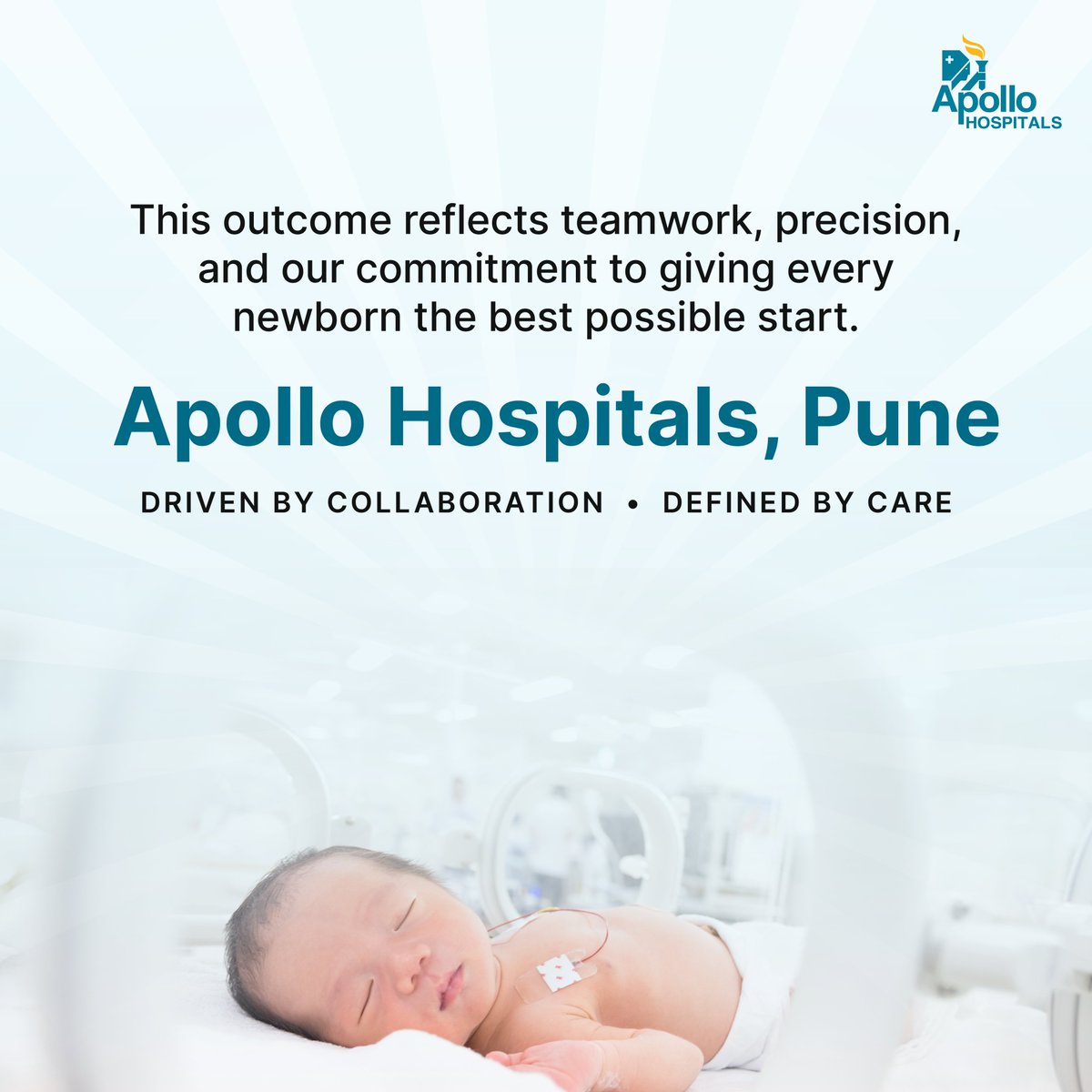 ApolloPune's tweet image. A beautiful beginning @Apollo Hospitals Pune—welcoming our first NICU graduate baby.

This success story stands as a testament to expert neonatal care and the tireless efforts of our healthcare team in nurturing life with love and precision.

#ApolloHospitalsPune #SuccessStories