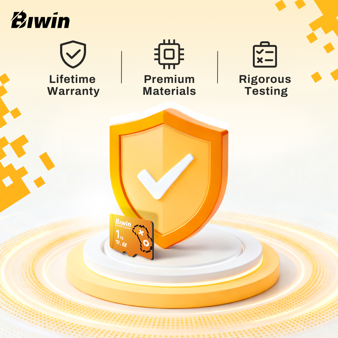 biwin_tech's tweet photo. Rigorously stress-tested for long-term stability, the Amber ME300 is engineered to perform reliably over time.
Backed by a limited lifetime warranty, it delivers lasting peace of mind for daily use, extended travel, and future upgrades.
#Biwin #BuiltToWin #ME300 #microsdcard https://t.co/5wbx8Jprt6