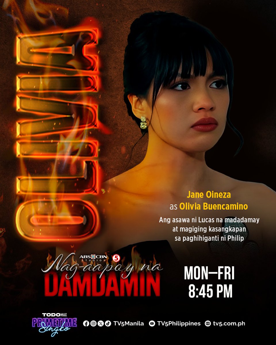 Siya ang asawa ni Lucas na madadamay sa hidwaan at gagamitin bilang paghihiganti ni Philip! Pero malalaman kaya niya ang katotohanan?

Catch Jane Oineza sa #NagaapoyNaDamdaminTV5 ng #TodoMaxPrimetimeSingko!

📅: Weeknights | 🕣: 8:45PM