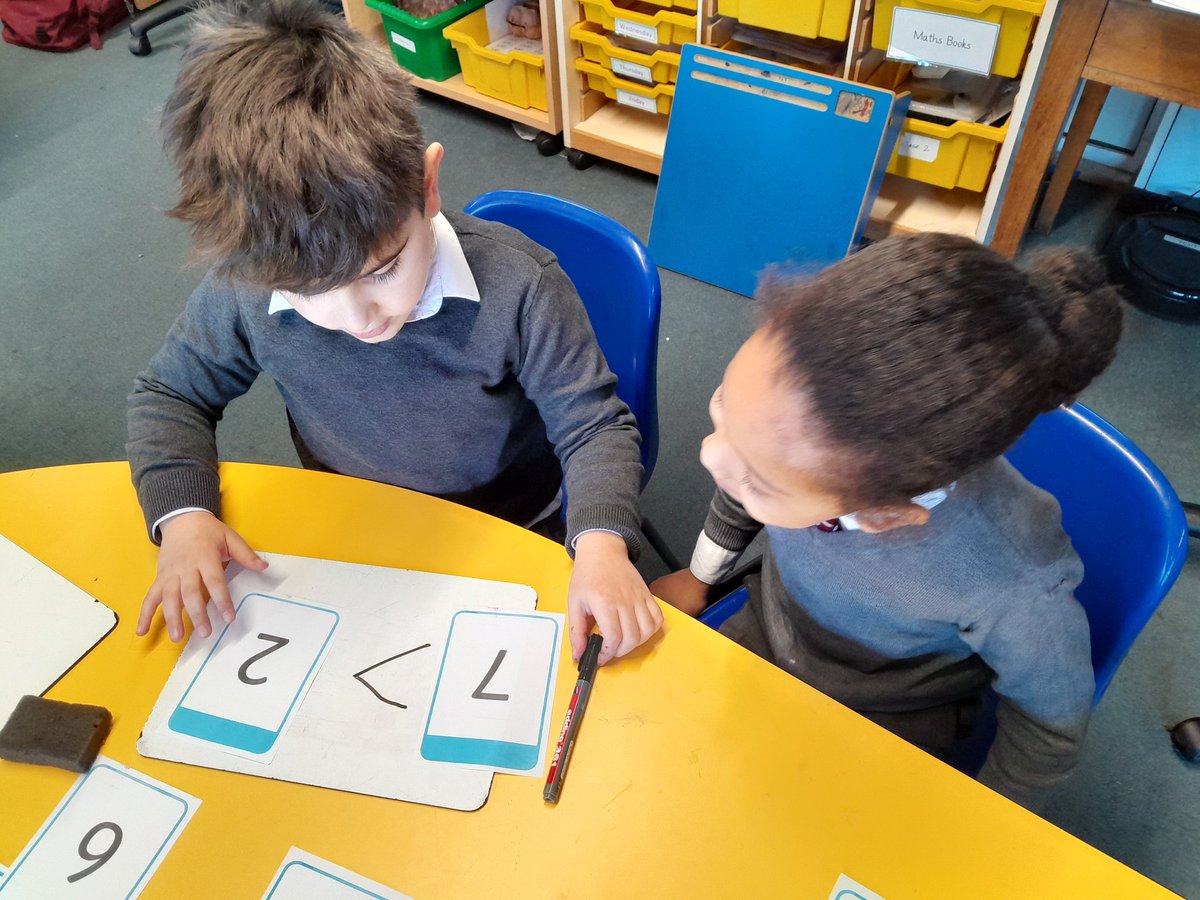 Year1BH's tweet photo. Lots of hard work in maths today. We've been learning about comparing numbers to 20.@busheyheathjm https://t.co/2CXxHG22HB