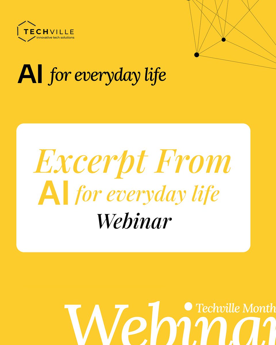 Techrisehub's tweet photo. Excerpts from the Techville AI for everyday life 2.0 from our speaker, Fernando Gabriel
#techville #AI https://t.co/KbMjgTOtzF