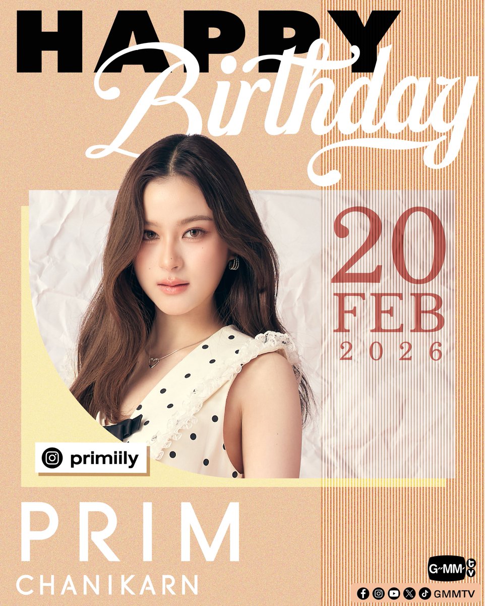 Happy Birthday to Prim

#GMMTV
<a href="/primiily1_/">primiily</a>