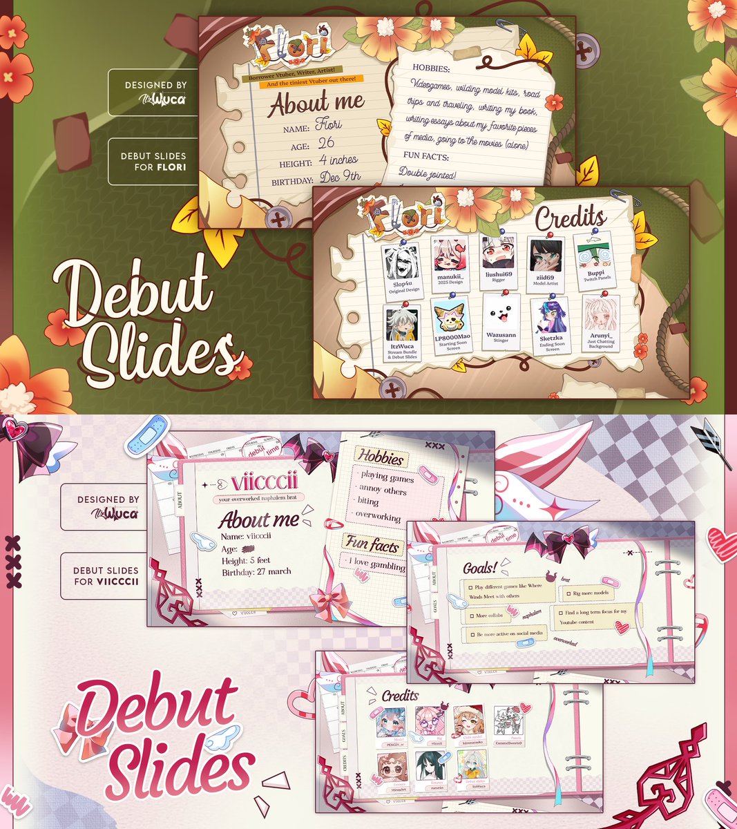 Hey there ‼️
I've recently opened new slots for debut slides~

If you want a nice debut, my prices are still around 30€ (per slide) so take the opportunity 🫵✨

⟡˖ #VtuberDebut #vtuber ˖⟡