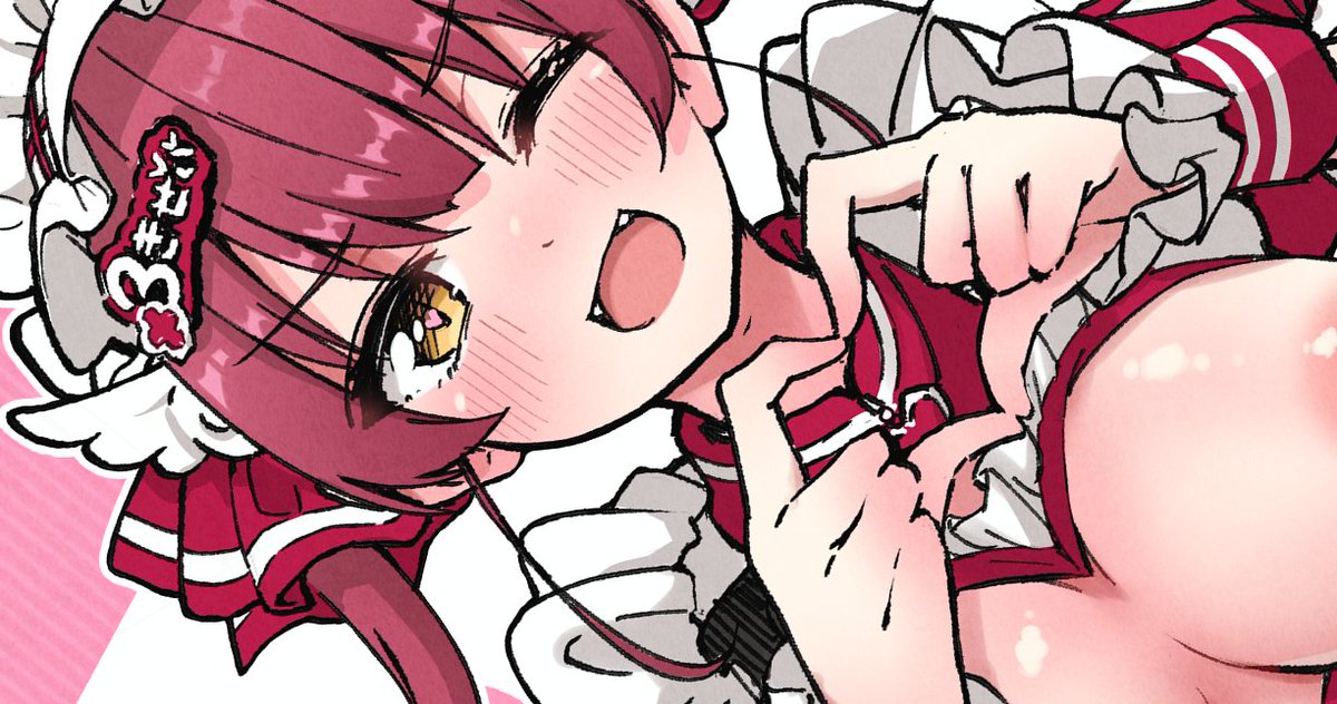 mrn船長、例のライブ衣装は胸の部分が外せるようになってると思う絵を支援サイトに投稿しました。 