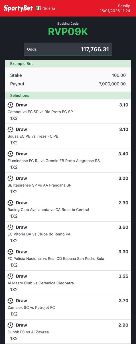 100k odds: RVP09K , QUT0ZU , N4D7MC , R8VKRR , SXSLUN