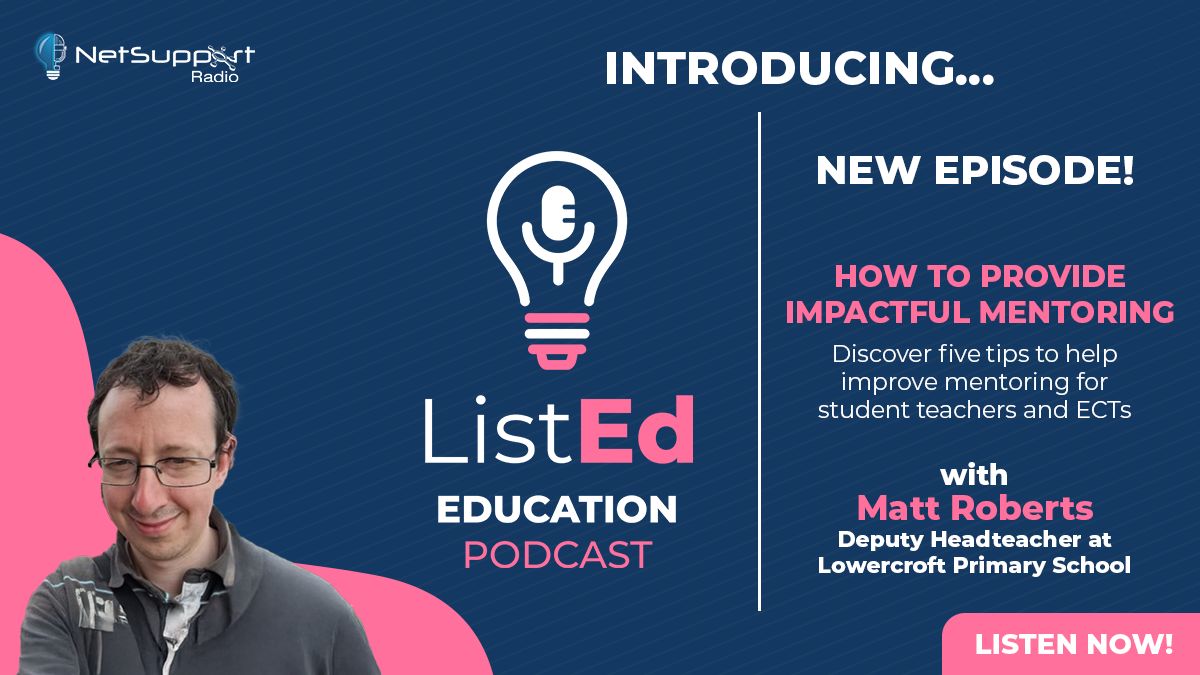 🚨 NEW EPISODE ALERT!🚨  
Matt Roberts gives five tips to help you mentor effectively. From building a strong relationship with your mentee to maximising the effectiveness of PD time, this is an essential guide to mentoring with impact. 

buff.ly/72lSGv4
