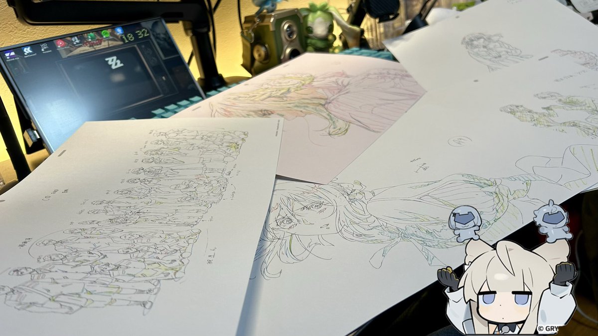 今回のは生動画じゃなくて複製原画だけど 最高っす