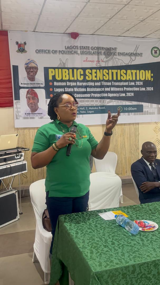 The Citizens’ Mediation Bureau (CMB)  participated in the Public Sensitisation Programme organised by the Lagos State Office of Political, Legislative and Civic Engagement, reaching residents of Igbogbo-Bayeku, Yaba and Isolo Local Council Development Areas (LCDAs).