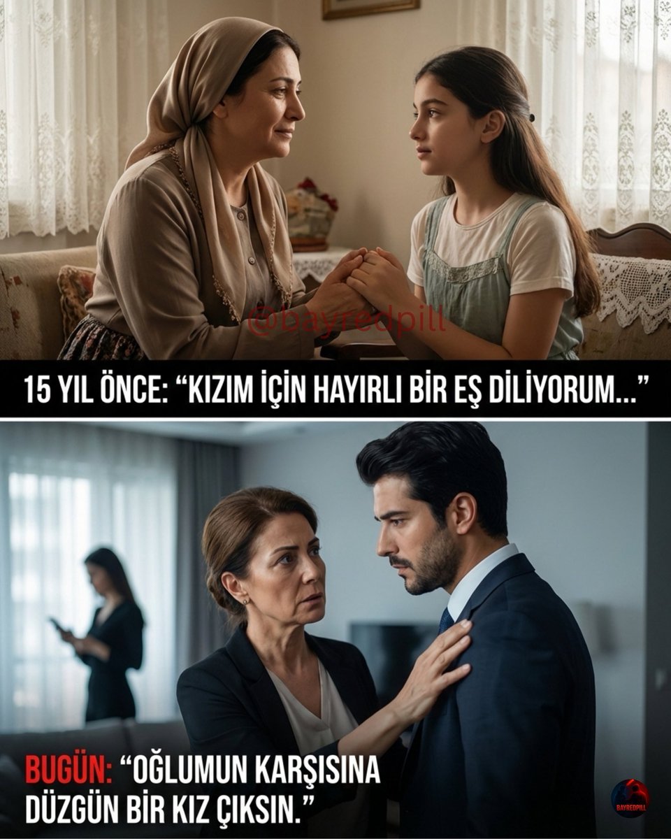 15 yıl önce aileler kızlarının iyi bir erkek bulması için dua ediyordu.

Bugün ise oğullarının karşısına iyi bir kız çıksın diye dua ediyorlar.