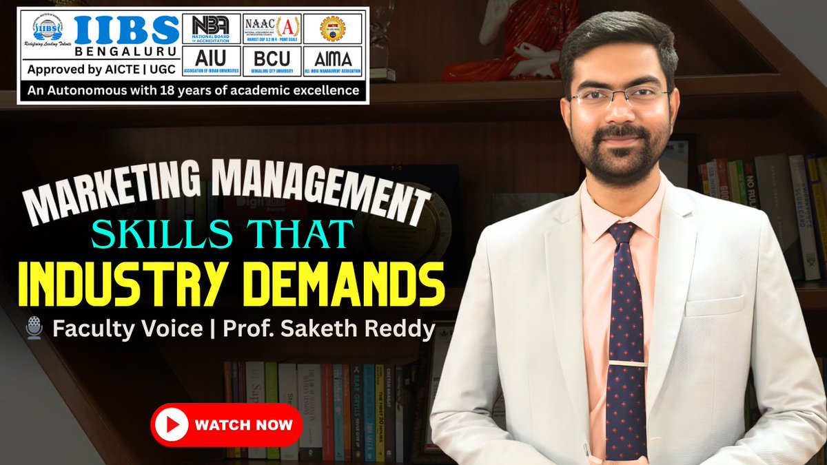 iibsonline's tweet photo. 🎙️ Faculty Voice | Prof. Saketh Reddy IIBS Bengaluru https://t.co/2NB4czl8yV

#FacultyVoice #MarketingAtIIBS #MBAinMarketing #FutureMarketers #IndustryReady #ExperientialLearning https://t.co/9paQbLJrzz