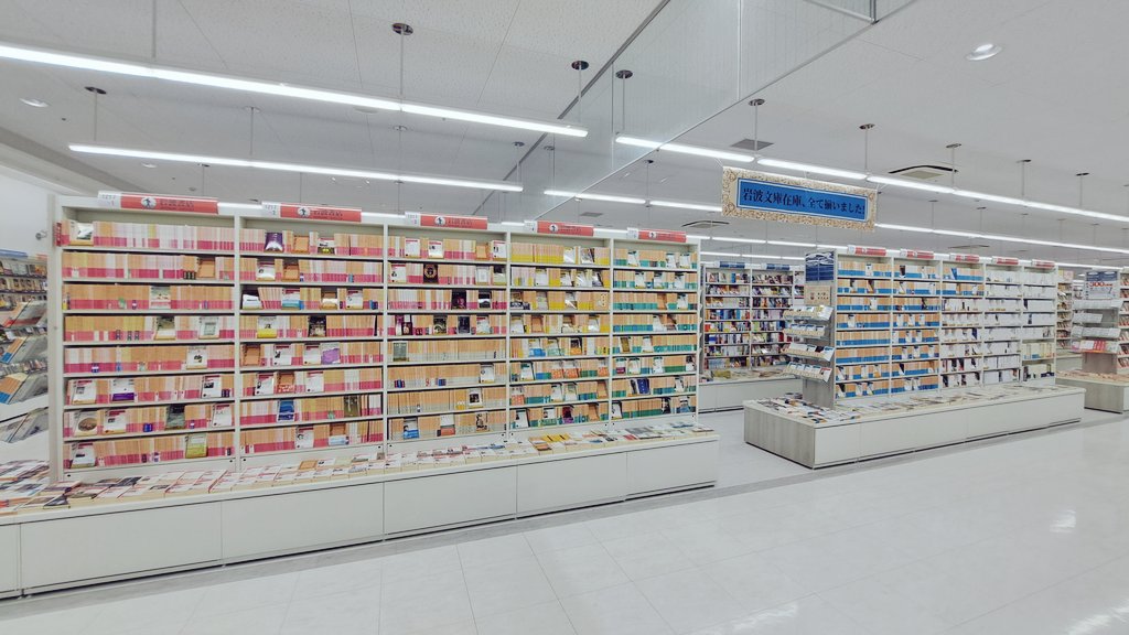 本気、出しました。
​岩波文庫『出版社在庫全点』揃えました。その数、約2,700アイテム。
​白・赤・青・黄・緑が織りなす圧巻の光景を、ぜひ店頭で目撃してください。
​探していたあの一冊も、ここなら必ず見つかります。