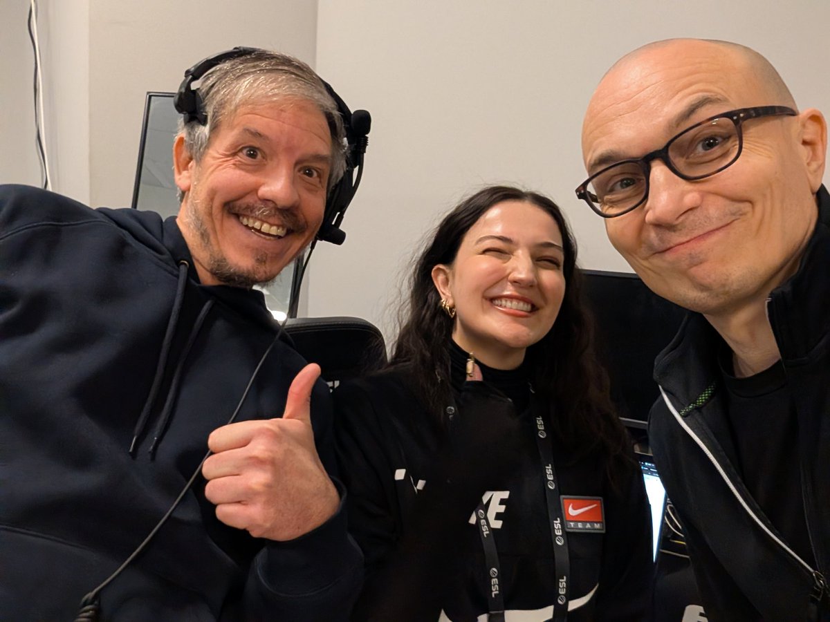 Here's <a href="/SmellyMoss/">Mike Bembenek</a> and Kinga. Mike is the executive producer for the show together with a team of producers (Phil, Simon, Amit). They're the creative engine of the live show.

Kinga makes sure the people you see on air have nothing to worry about but telling good stories on