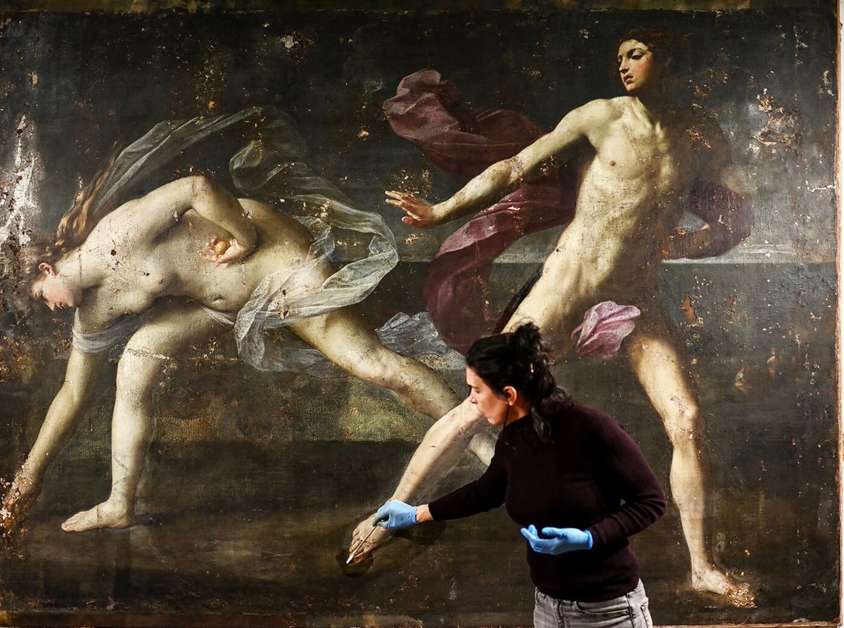 The Musée des Beaux-Arts in Libourne Unveils Restored Guido Reni Masterpiece 

“Atalanta and Hippomenes,” from the collection of the Marquis de Léganés (1641), long considered a late copy and confirmed as an original emerged from a restoration by <a href="/c2rmf/">C2RMF</a> - see it starting Jan 30