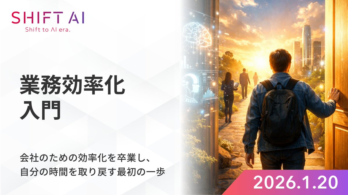 📢 会員サイトの講義更新情報 ／ ━━━━━━━━━━━━━━━ ⭐️業務効率化入門講座が追加されました！ 【講座内容】 ・効率化の全体地図を理解し  「自分の現在地→次に学ぶべき解決策」を 自律的に選べるようになる ・事例を通して、業務の棚卸し→ムダ発見 →解決 ...