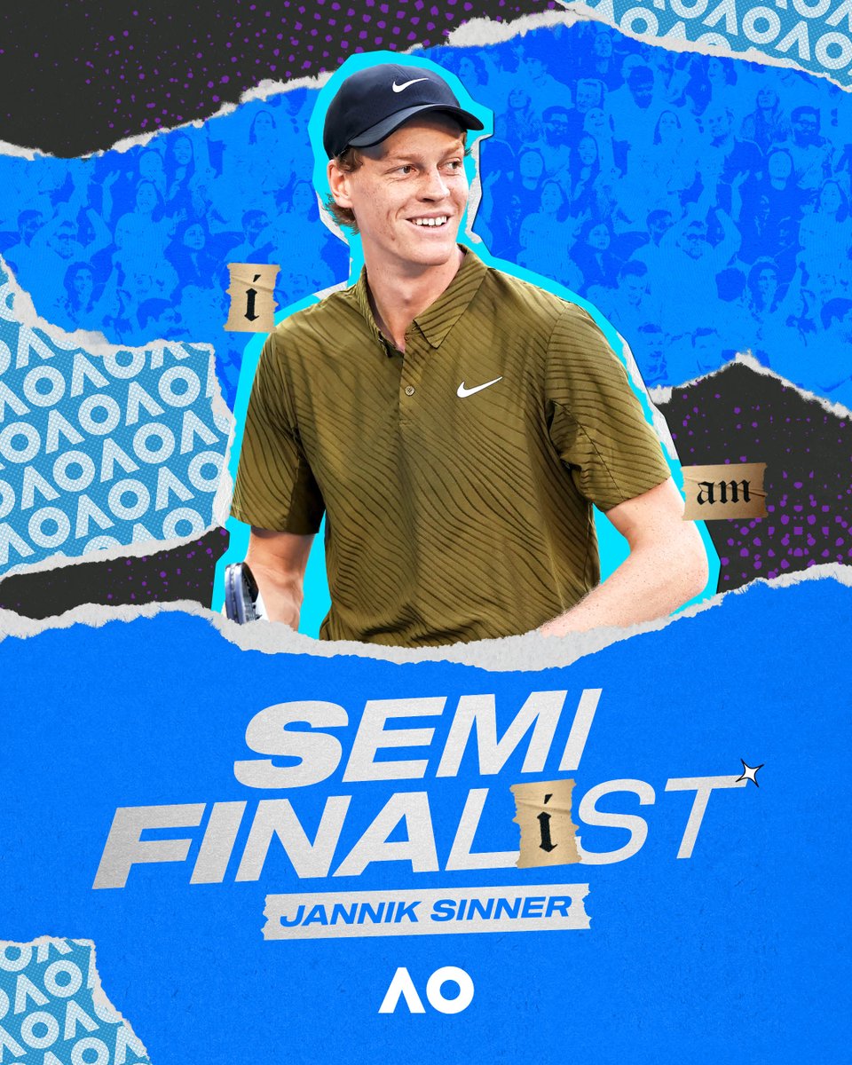 SPECTACULAR SINNER 💫

A third straight AO semifinal awaits our two-time defending champion ✨