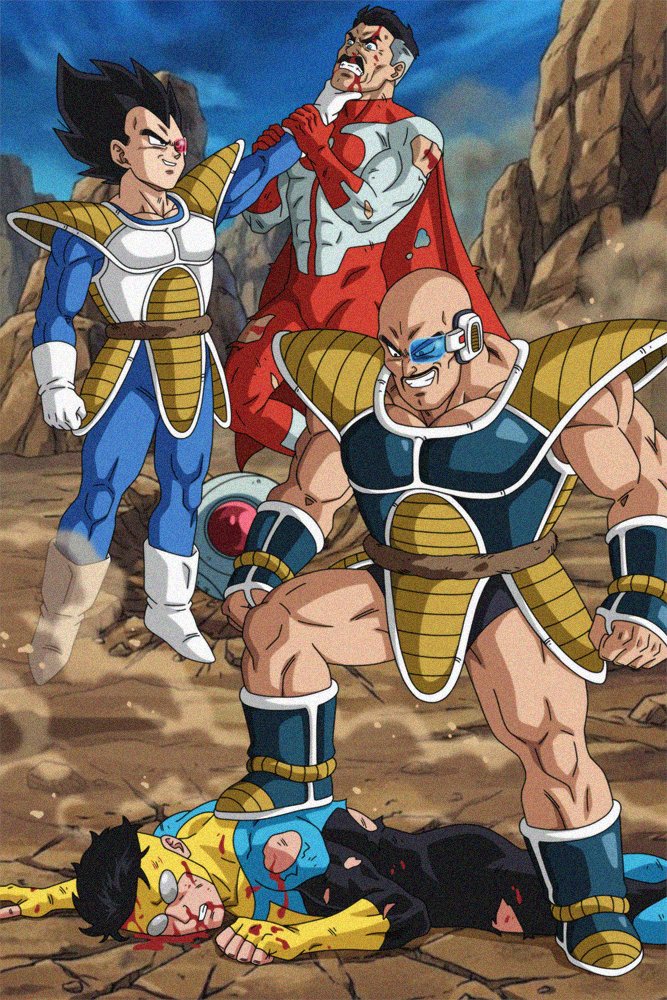 BardockSonic's tweet image. #Commission que me encantó hacer

  𝗖𝗢𝗠𝗠𝗜𝗦𝗦𝗜𝗢𝗡𝗦 𝗢𝗣𝗘𝗡  #Ugh #Vegeta #Nappa #OmniMan #Invincible #DragonBall #Art #commissionsopen