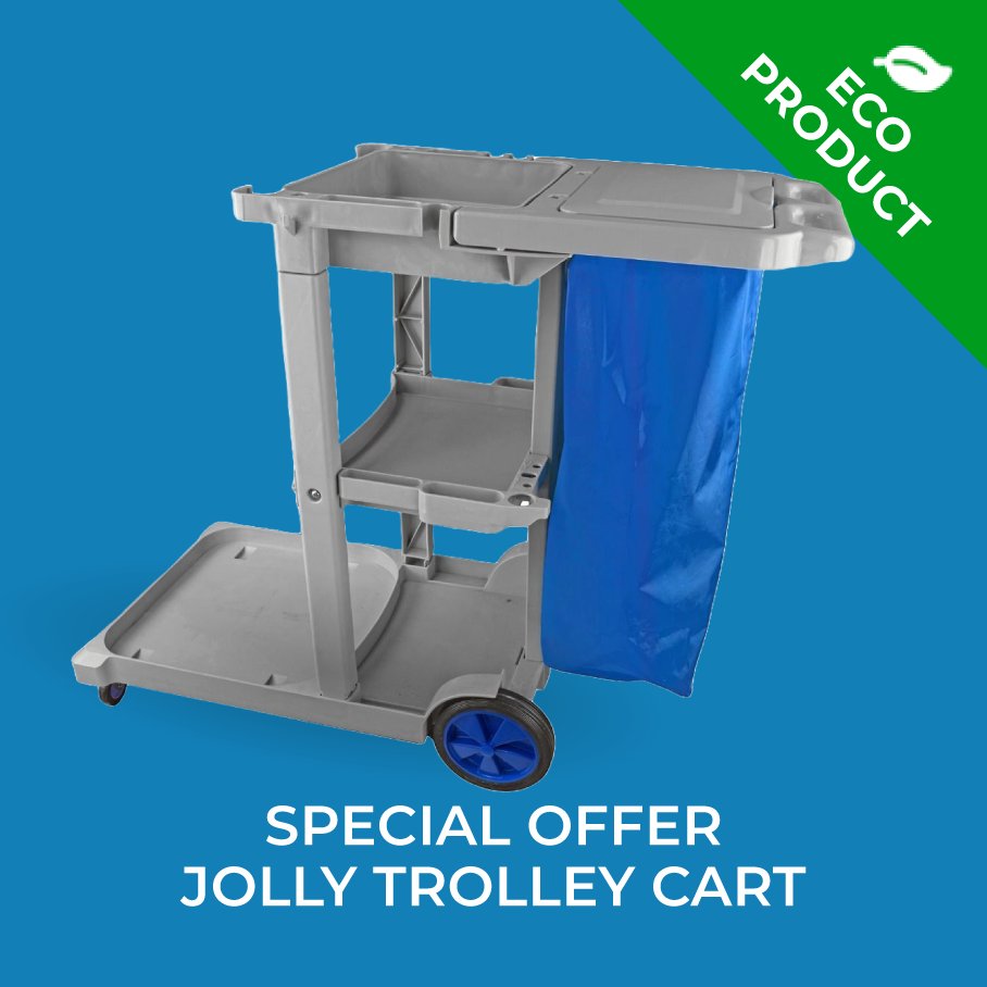 🎁 Every Jolly Trolley comes with a FREE wet floor sign and caddy tote worth over £14, ideal for staying safe and organised on the job. 💧🧹

Claim your offer > janitorialdirect.co.uk/jolly-trolley-…
