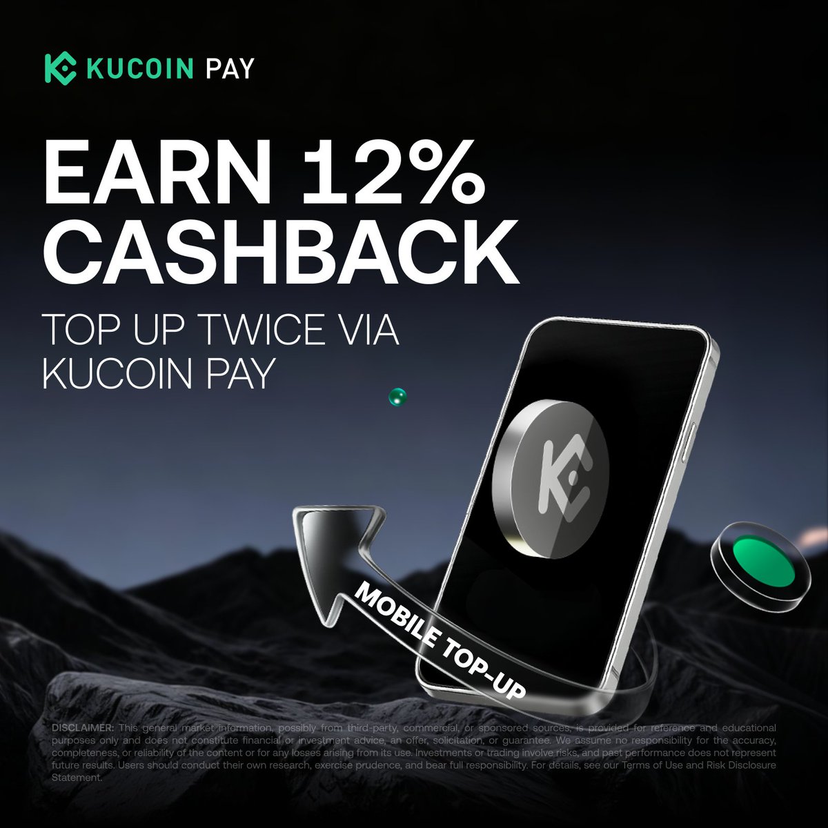 📱 Top Up Your Mobile With Crypto on KuCoin Pay Use crypto for everyday  essentials with KuCoin Pay Mobile Top-Up and enjoy cashback rewards during  our limited-time campaign. Simple, fast, and built