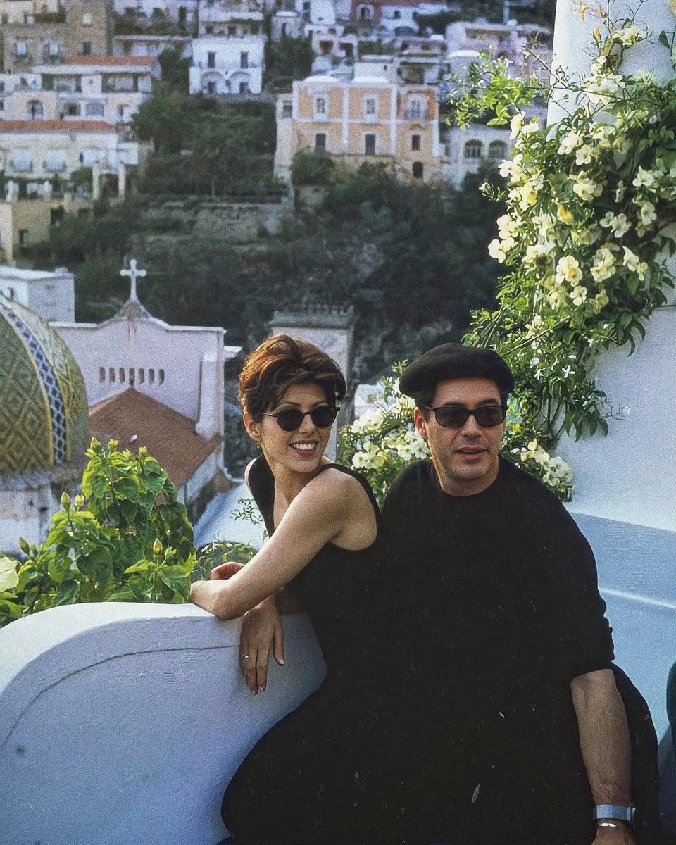 cinevow's tweet image. Robert Downey Jr. and Marisa Tomei in Only You, 1994
