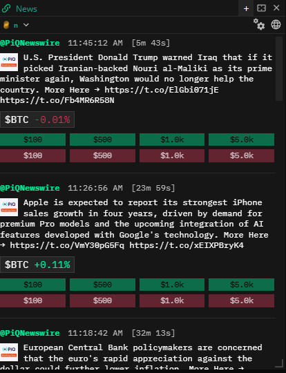 InsilicoTrading's tweet photo. Today is FOMC day. Days like these are exactly why we built our free &amp; real-time News component: see the catalyst as it hits and act without hopping tabs. https://t.co/8gLAmAmDcf