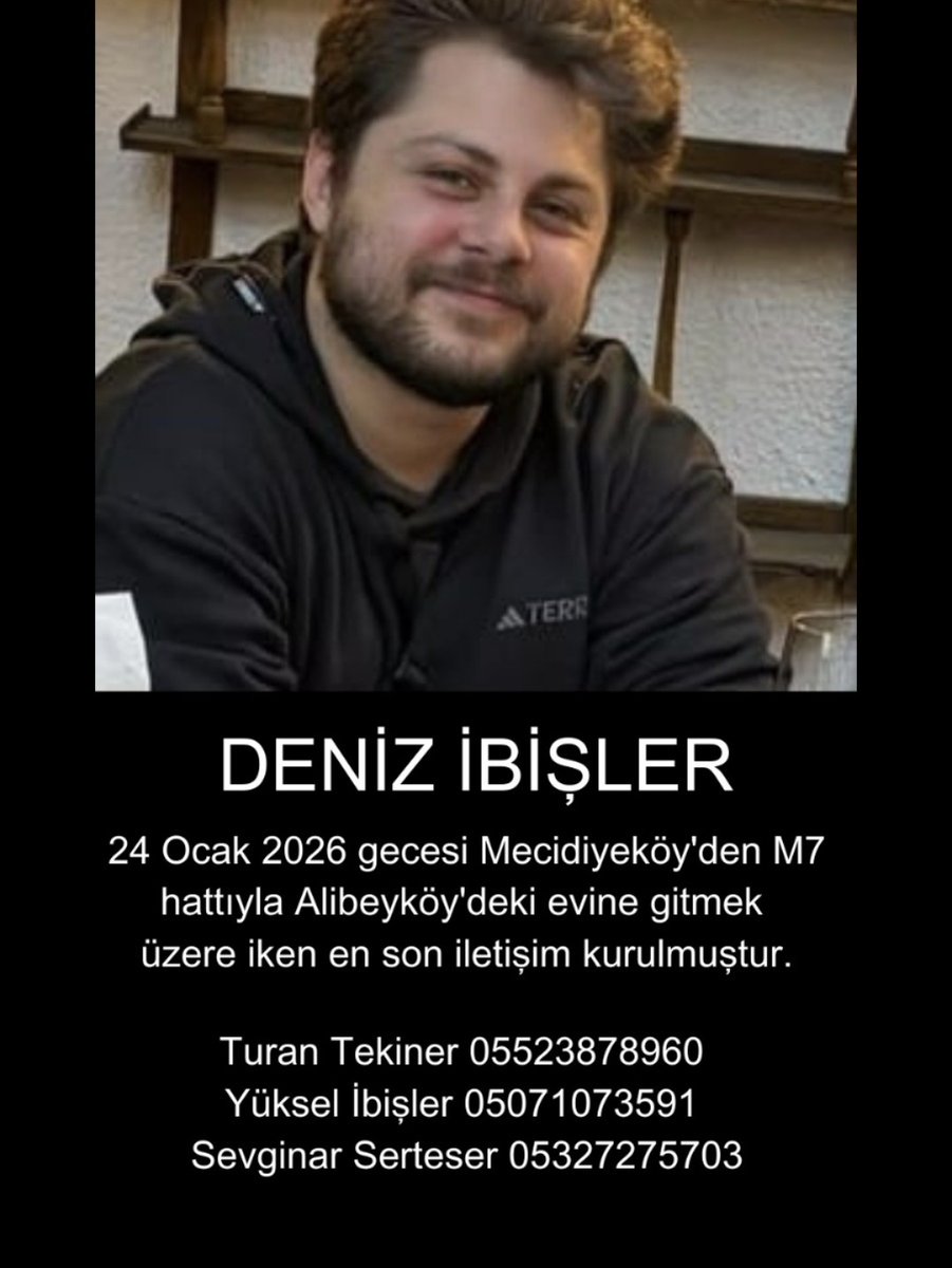 #Kayıparanıyor #Denizibişlernerede
Gaziosmanpaşa Eyüp Savcılığı yakından takip ediyor.
Metrobüs duraklarının kameraları tek tek inceleniyor.
Bir yandan arkadaşlar yollarda arama gruplqrı kuruyor.
En küçük bir bilgisi olan lütfen fotoğraftaki numaraları arasın.