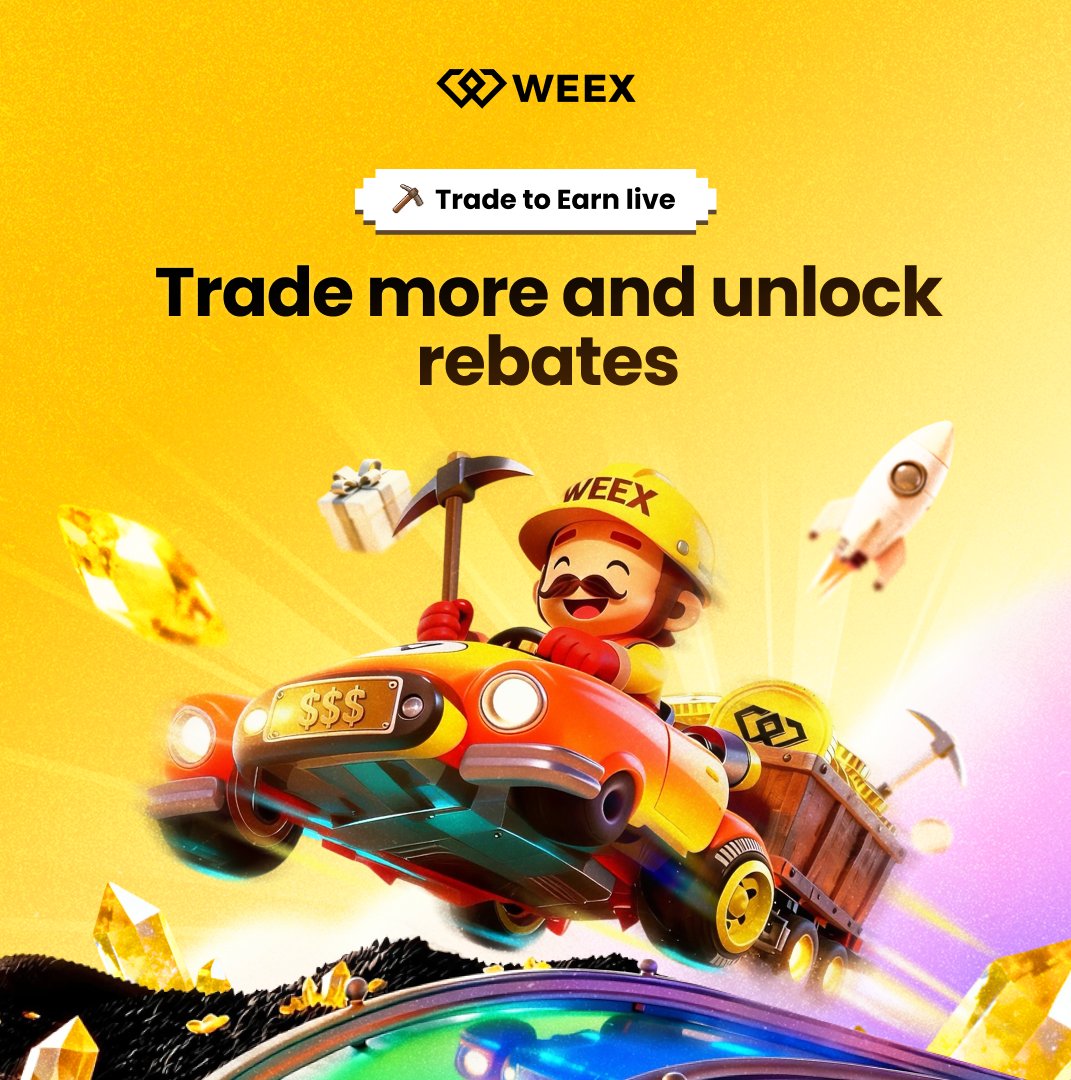 ⚒️ Trade to Earn Phase 3 Quiz!
💶 What’s the maximum fee rebate in Trade to Earn Phase 3?

- RT + LIKE + Tag frends to share
- Comment WEEX UID + Answer
- Join Trade to Earn Phase 3

🎁 300USDT 10 winners 
⏳ Ends in 5 days

Join Trade to Earn Phase 3:bit.ly/4b6nuyL