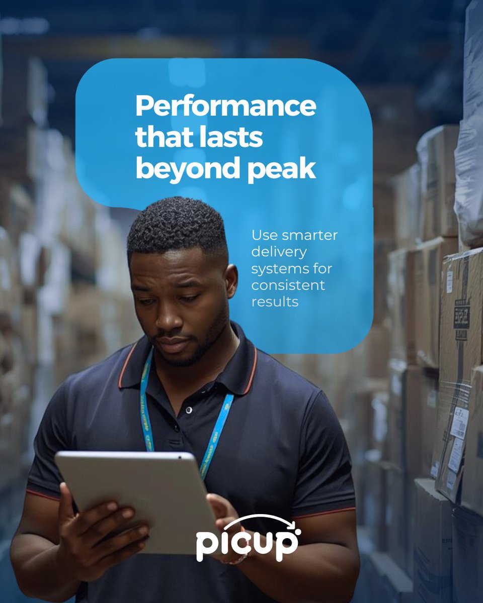 PicupSA's tweet photo. The rush may slow down after peak season, but customer expectations do not.

February is the month where delivery efficiency shows who is built for consistency and who is not. > https://t.co/fFw6GxDMJi

#Picup #DeliveryPerformance #SmartLogistics #OperationalExcellence https://t.co/4dqhmNPysf