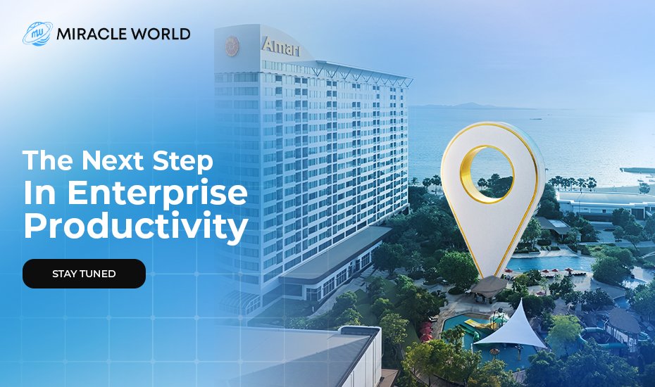 Leadership demands visibility. Growth demands systems that scale.

Miracle World is set to unveil a new productivity solution during a Grand Launch Event at Amari Pattaya.

📍 Pattaya, Thailand
🔔 Watch closely.