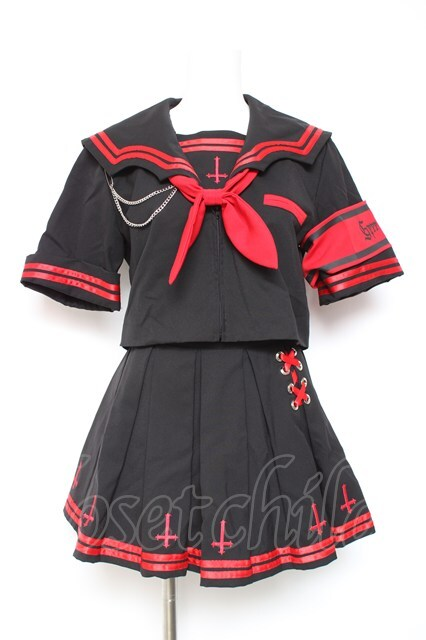 るーちゃん　セット 🖤⚡New arrival⚡🖤 Grrr the Lipper / 魔界学園セーラーセットアップ