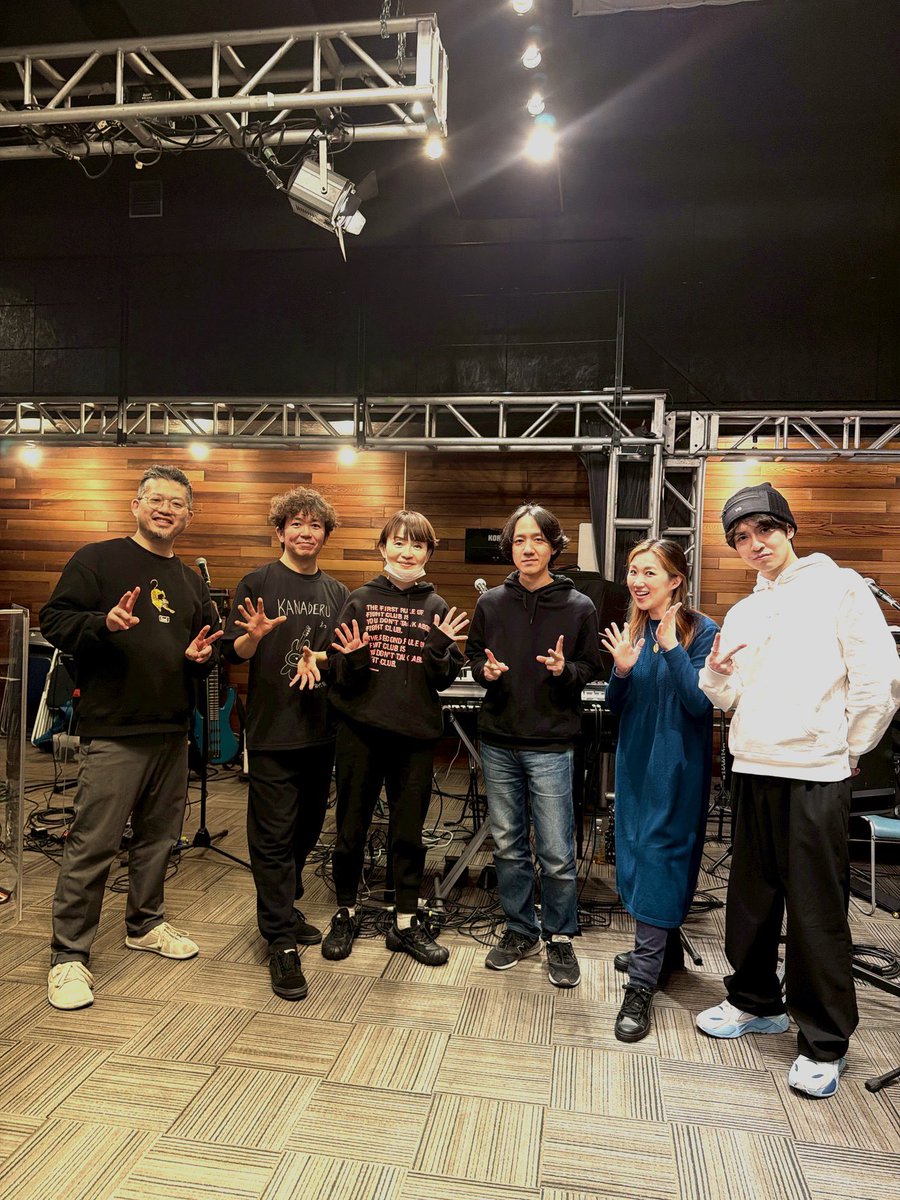 ユチョンさんバンドBOLDWAVE、
久しぶりに全員集結しました‼️
みんなよい音だ！
本番楽しみ😌