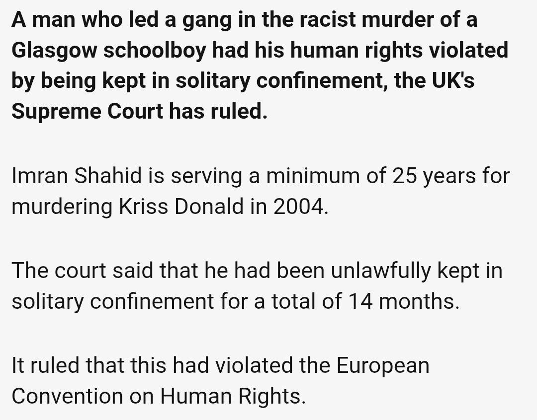 RusGarbageHuman's tweet photo. >they drove around for hours while they stabbed his private parts
>they set him on fire

Yet nobody knows his name.
But a fentanyl junkie from America is a hero.

The worst part is he won an ECHR appeal: