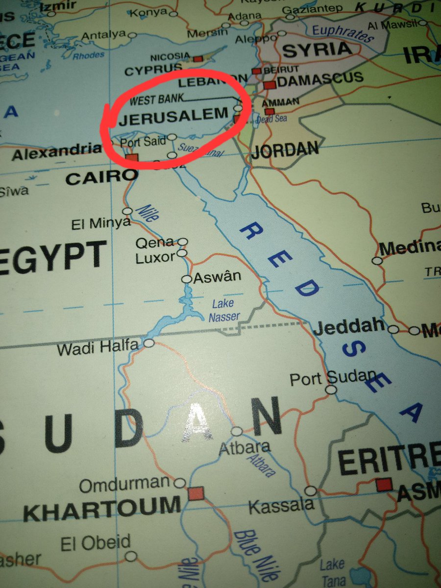 DI BAWAH INI ADALAH PETA DUNIA PADA TAHUN 2012 DI SANA TIDAK ADA TERTULIS NEGARA ISRAEL / TEL AVIV HANYA ADA NAMA JERUSALEM IBUKOTA #PALESTINA !!!
JADI BETUL KATA PRESIDEN KOREA UTARA KIM JONG UN BAHWA ISRAEL BUKAN NEGARA TETAPI WILAYAH BENTUKAN AMERIKA !!