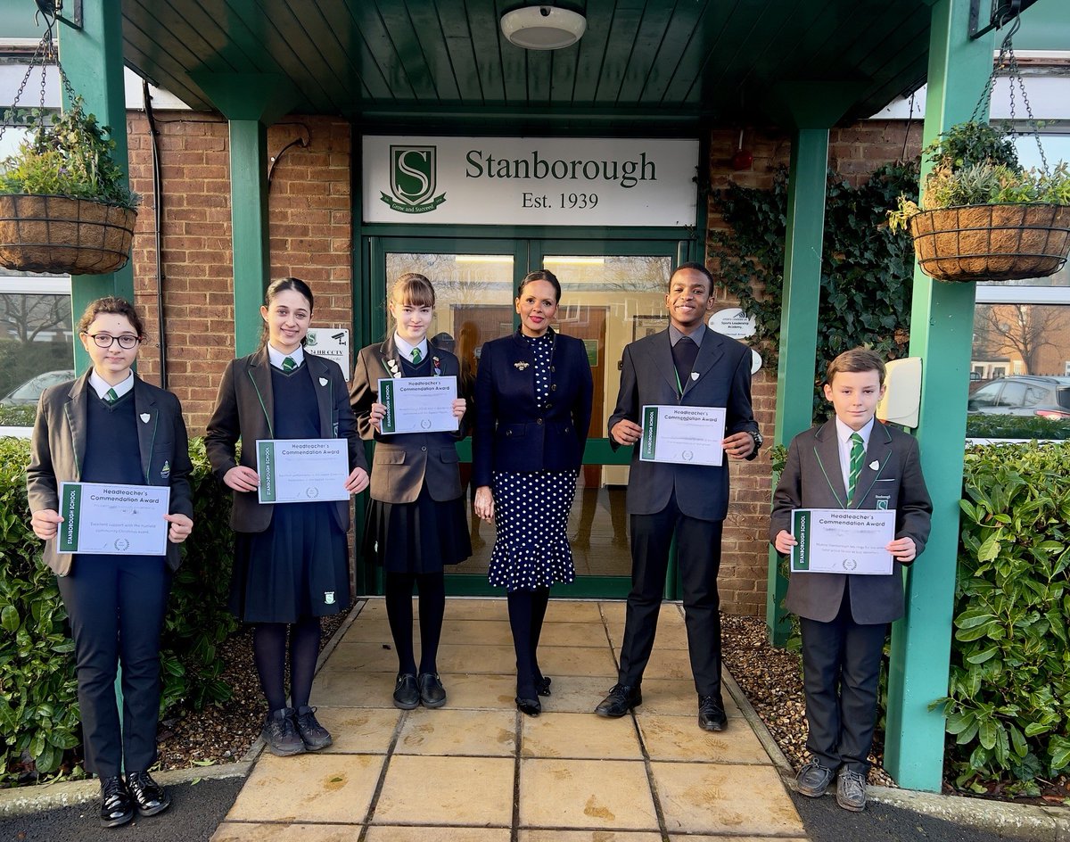 StanboroughS's tweet photo. Well done to all the students who secured the Head Teacher’s commendation award this week. https://t.co/KfrATJqQmH