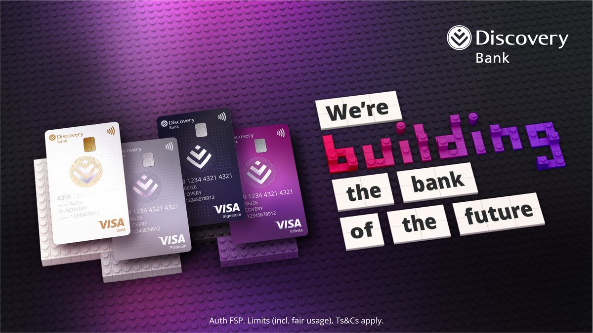We’re building the bank of the future.

To celebrate Lego Day, tell us your favourite way Discovery Bank helps you ‘build and rebuild’ your goals and stand to win a R1,000 shopping voucher. Reply with 💜DiscoveryBestBank. Ts&amp;Cs apply.