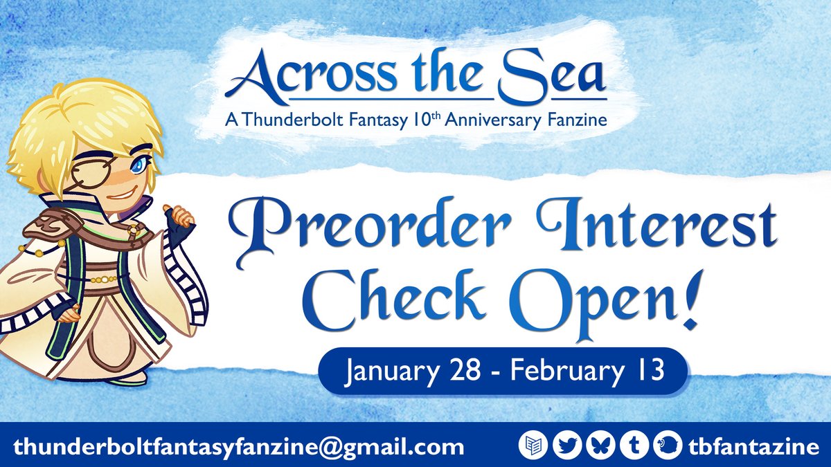 Please help us estimate demand &amp; determine the price for our zine by filling out our preorder interest check by Feb. 13!

➡️ bit.ly/tbfantazine-pr…

NOTE: This is *not* the preorder form &amp; is different from last year's interest check.

#TBFantazine #TBFantazine2026