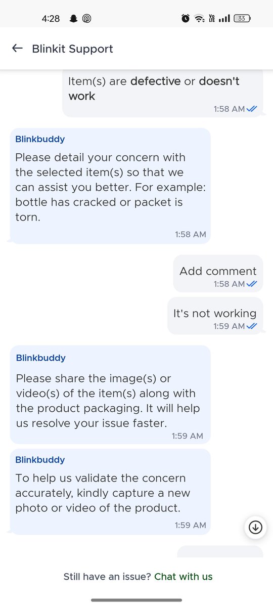 BeingLover40323's tweet photo. @letsblinkit I ordered a robot lamp on 12.01.2026 which arrived defective. I returned it for a refund, but as of 28.01.2026, I haven’t received it. Can someone please resolve this urgently? #CustomerSupport #RefundPending https://t.co/eykitkqcQp