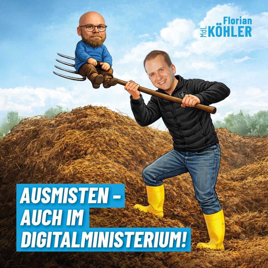 Digitalminister Fabian Mehring möchte bitte aus dem Digitalministerium abgeholt werden. Er weint gerade in einem Video herum, weil die AfD das Ministerium abschaffen will. Sein rhetorischer Konter:

„Mir wäre lieber, die AfD abzuschaffen.“ 🤡

Als digitalpolitischer Sprecher darf