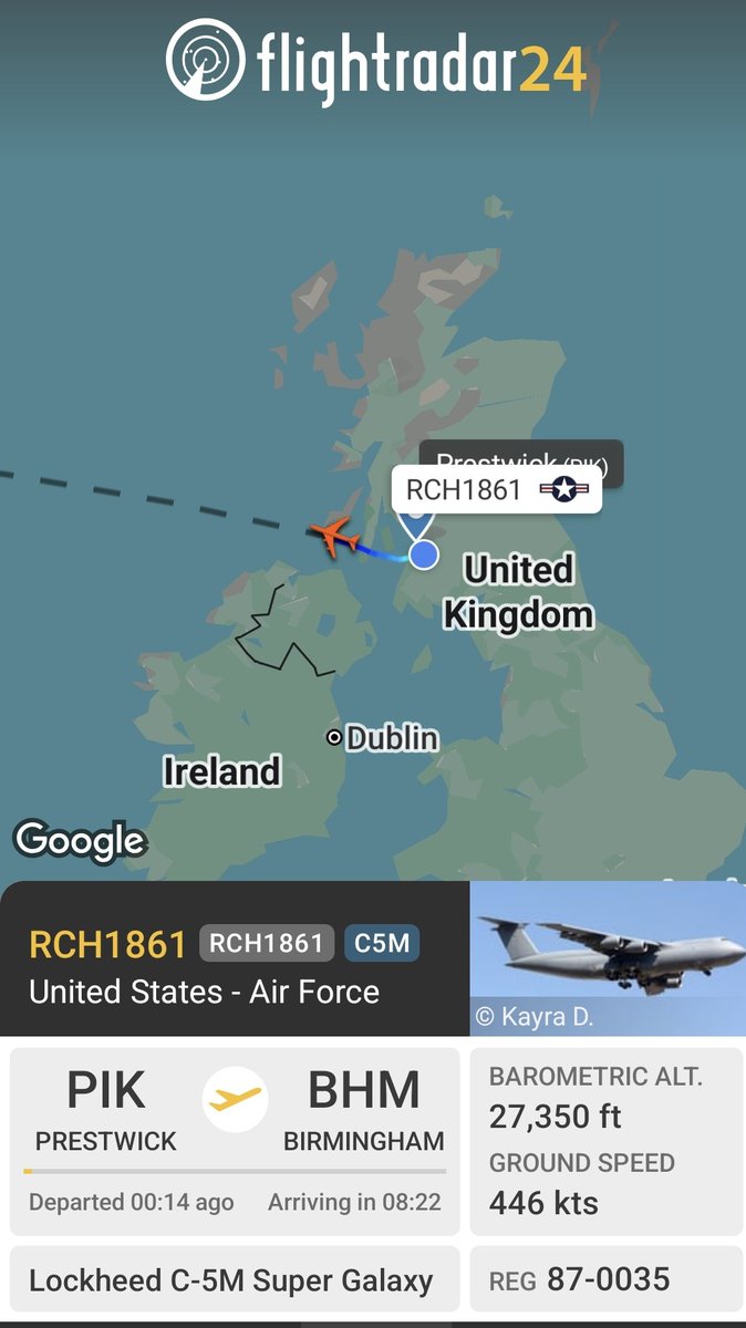 BloodyPolitics's tweet image. Good things come to good girls who wait. 😎
🇺🇸 USAF C5M Super Galaxy 87-0035 #RCH1861 from Prestwick to Birmingham checks out my freshly dug vegetable plot. 🎯 #avgeek #planespotting  fr24.com/RCH1861/3e168c…