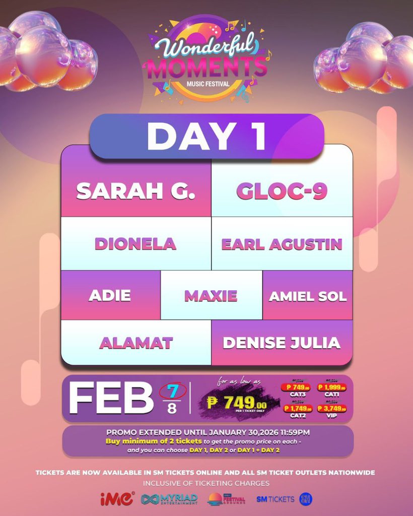 Wonderful Moments Music Festival (2nd Account) tweet media