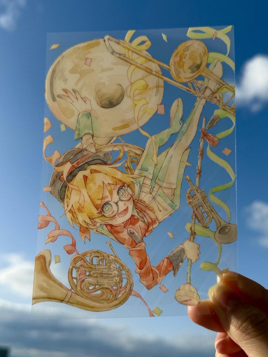 個展グッズその②】 ◼︎クリアポストカード メインビジュアルのクリア