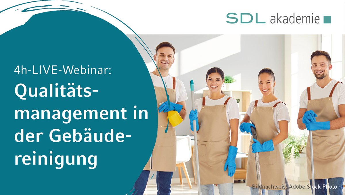 🔍 Reinigungsqualität sichtbar machen?
Mit dem Seminar „Qualitätsmanagement in der Gebäudereinigung“ lernen Sie, wie Sie normgerecht prüfen, effizient steuern &amp; Schlechtleistungen rechtssicher sanktionieren.

Jetzt informieren 👉 sdl-akademie.de/qualitaetsmana…