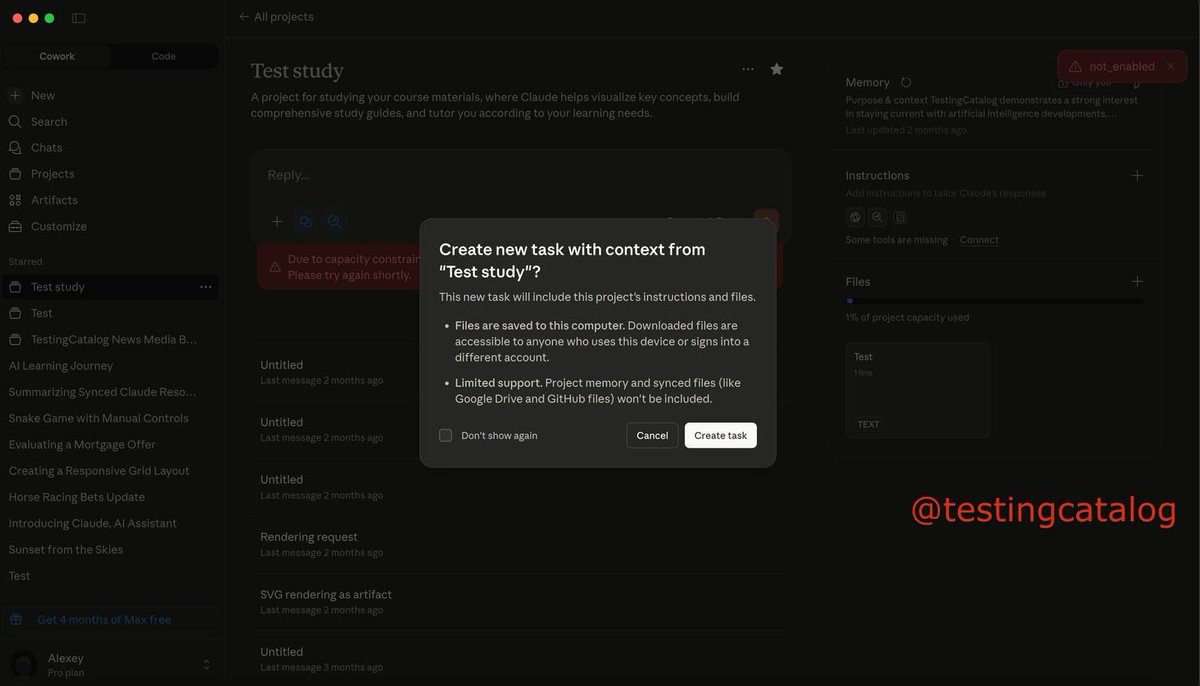 Create task with context