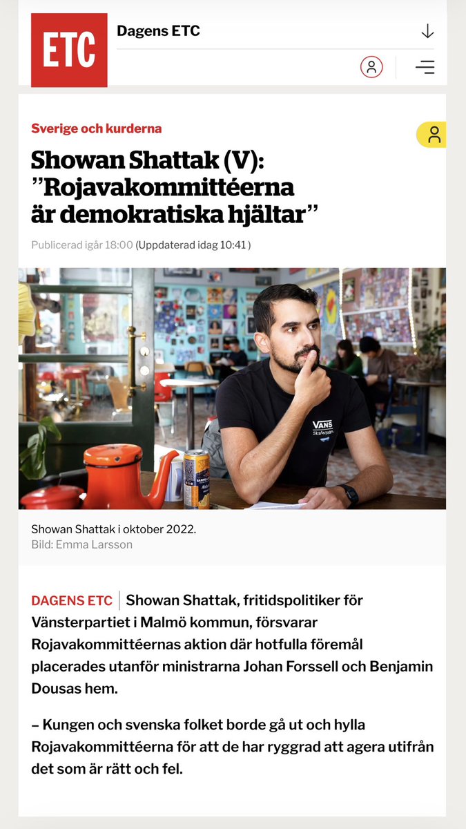 En av få som har försvarat aktionen är Showan Shattak, oppositionspolitiker för Vänsterpartiet i Malmö. Han menar att aktionen på ett framgångsrikt sätt har lyft ”ett av de absolut grövsta övertrampen från Tidöregeringen” till den politiska dagordningen, efter att frågan enligt