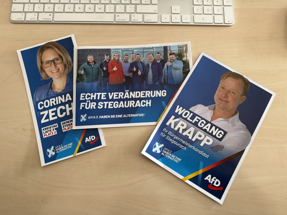 Die echte Alternative für unsere Heimat: Unser Programm für Stegaurach. 📄💙

Alle Infos auch unter:
afd-bamberg.de/kandidaten-zur…